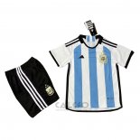 Maglia Argentina 3 Stelle Home Bambino 2022