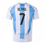 Maglia Argentina Giocatore De Paul Home 2024