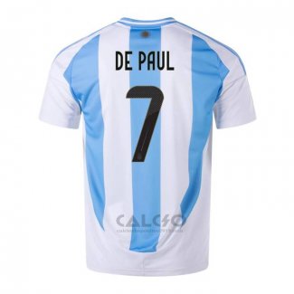 Maglia Argentina Giocatore De Paul Home 2024