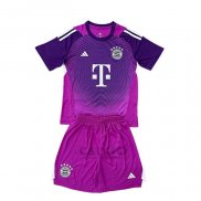 Maglia Bayern Monaco Portiere Bambino 2025-2026 Purpura