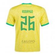 Maglia Brasile Giocatore Rodrygo Home 2022