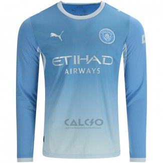Maglia Manchester City Home Manica Lunga 2026-2027