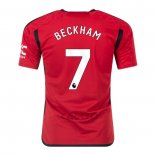 Maglia Manchester United Giocatore Beckham Home 2023-2024