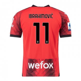 Maglia Milan Giocatore Ibrahimovic Home 2023-2024