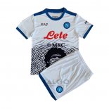 Maglia Napoli Maradona Special Bambino 2021-2022 Bianco