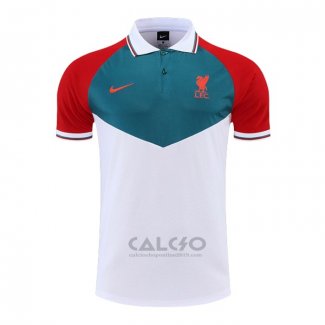 Maglia Polo Liverpool 2022-2023 Verde Bianco Rosso