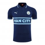 Maglia Polo Manchester City 2022-2023 Blu Marino