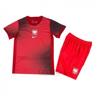 Maglia Polonia Away Bambino 2024