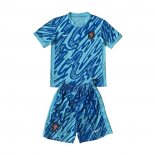 Maglia Portogallo Portiere Bambino 2024 Blu