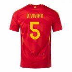 Maglia Spagna Giocatore D.vivian Home 2024