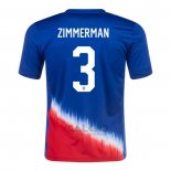Maglia Stati Uniti Giocatore Zimmerman Away 2024