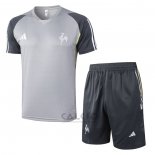 Tuta da Track Atletico Mineiro Manica Corta 2024-2025 Grigio - Pantaloncini