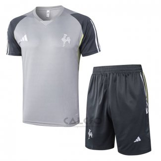 Tuta da Track Atletico Mineiro Manica Corta 2024-2025 Grigio - Pantaloncini