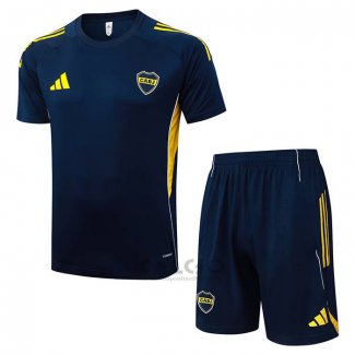 Tuta da Track Boca Juniors Manica Corta 2025-2026 Blu - Pantaloncini