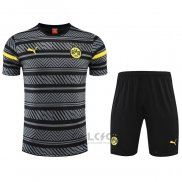 Tuta da Track Borussia Dortmund Manica Corta 2022-2023 Grigio - Pantaloncini