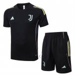 Tuta da Track Juventus Manica Corta 2025-2026 Nero - Pantaloncini