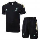 Tuta da Track Juventus Manica Corta 2025-2026 Nero - Pantaloncini