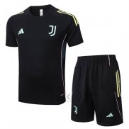 Tuta da Track Juventus Manica Corta 2025-2026 Nero - Pantaloncini