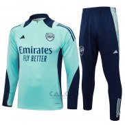 Tuta da Track di Felpa Arsenal 2024-2025 Verde