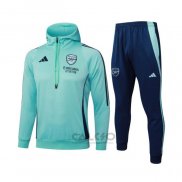 Tuta da Track di Felpa Arsenal Bambino 2024-2025 Verde