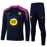 Tuta da Track di Felpa FC Barcellona 2025-2026 Nero Purpura