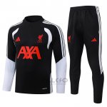 Tuta da Track di Felpa Liverpool Bambino 2026-2027 Nero