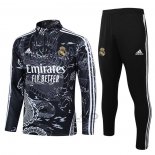 Tuta da Track di Felpa Real Madrid Bambino 2023-2024 Nero