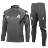 Tuta da Track di Felpa Real Madrid Bambino 2024-2025 Grigio
