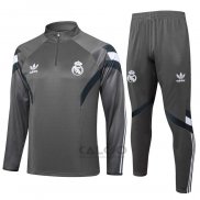 Tuta da Track di Felpa Real Madrid Bambino 2024-2025 Grigio