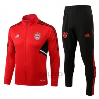 Tuta da Track di Giacca Bayern Monaco 2022-2023 Rosso