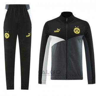 Tuta da Track di Giacca Borussia Dortmund 2024-2025 Grigio