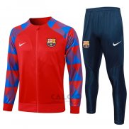 Tuta da Track di Giacca FC Barcellona 2023-2024 Rosso