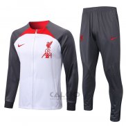 Tuta da Track di Giacca Liverpool 2022-2023 Bianco