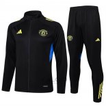 Tuta da Track di Giacca Manchester United 2025-2026 Nero Giallo