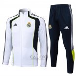 Tuta da Track di Giacca Real Madrid 2025-2026 Bianco Nero