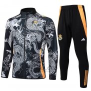 Tuta da Track di Giacca Real Madrid Dragon 2024-2025 Nero