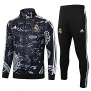 Tuta da Track di Giacca Real Madrid Dragon 2024-2025 Nero