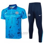 Conjunto Polo Chelsea 2024-2025 Blu