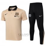 Conjunto Polo FC Barcellona 2024-2025 Giallo