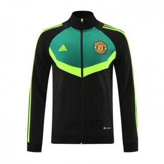 Giacca Manchester United 2024-2025 Nero e Verde