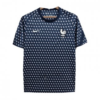 Maglia Allenamento Francia 2022 Blu Scuro