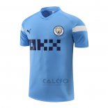 Maglia Allenamento Manchester City 2022-2023 Blu