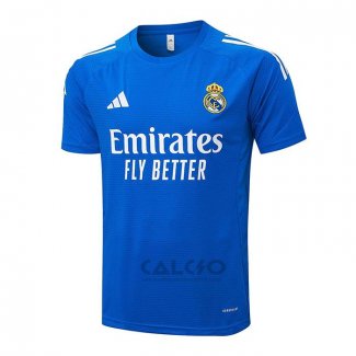 Maglia Allenamento Real Madrid 2025-2026 Blu Bianco