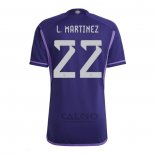 Maglia Argentina Giocatore L.martinez Away 2022