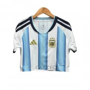Maglia Argentina Home Donna Cropped 2026