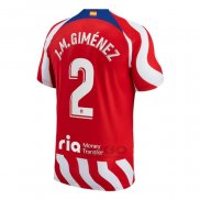 Maglia Atletico Madrid Giocatore J.m.gimenez Home 2022-2023