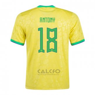 Maglia Brasile Giocatore Antony Home 2022