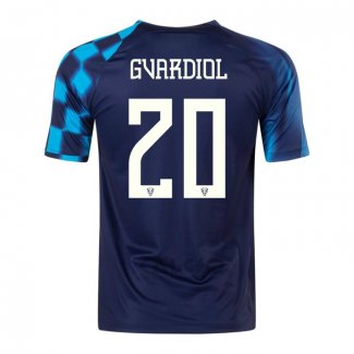 Maglia Croazia Giocatore Gvardiol Away 2022