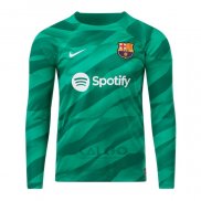 Maglia FC Barcellona Portiere Manica Lunga 2023-2024 Verde