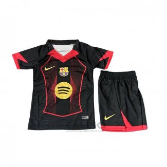 Maglia FC Barcellona Special Bambino 2025-2026 Nero Rosso